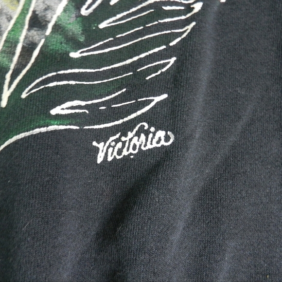 VINTAGE Hand Painted Crewneck Sweater Women's Large Oversized Tiger - Picture 3 of 10